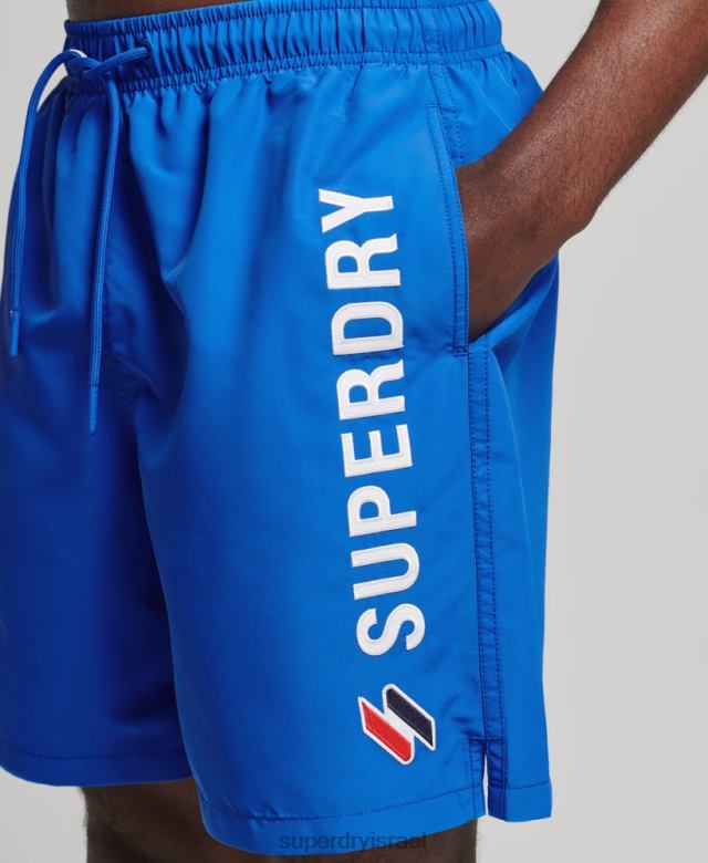 il Superdry גברים מכנסי ים ממוחזרים 19 אינץ' אפליקציית כְּחוֹל 4LX2Z433 הַלבָּשָׁה