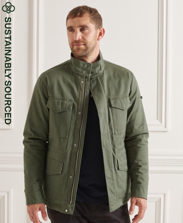 il Superdry גברים מעיל 3 ב-1 m65 ירוק 4LX2Z4606 הַלבָּשָׁה