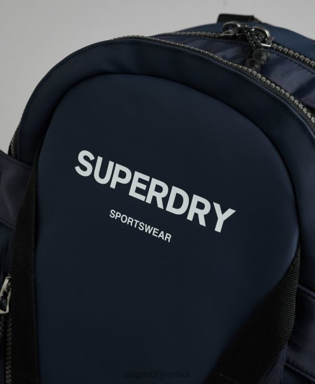 il Superdry גברים תיק גב גרפי ברזנט הרים חיל הים 4LX2Z113 אביזרים