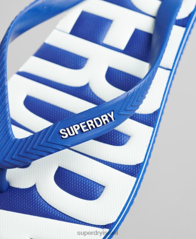 il Superdry גברים כפכפים טבעוניים כְּחוֹל 4LX2Z114 נעליים