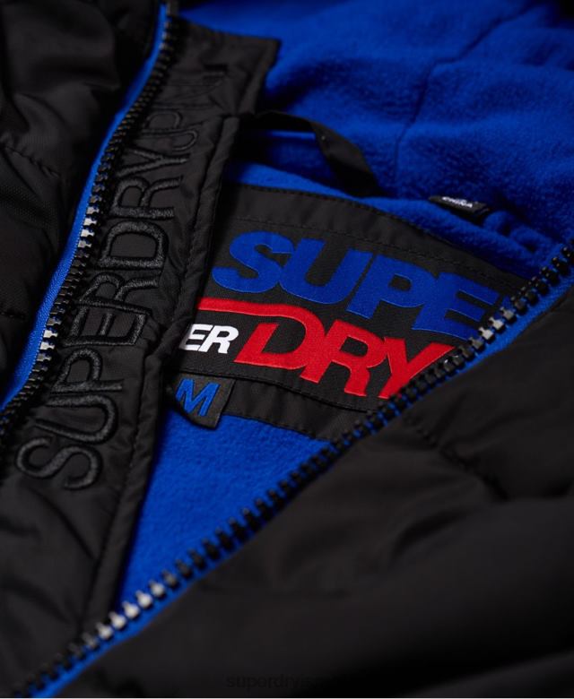 il Superdry גברים ז'קט ספורטיבי שָׁחוֹר 4LX2Z1170 הַלבָּשָׁה