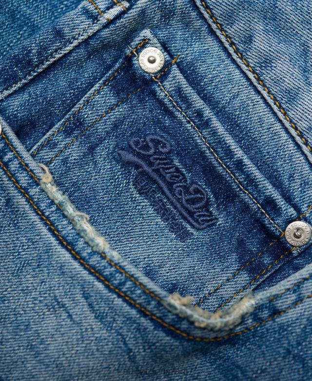 il Superdry גברים ג'ינס ישר גִ'ינס 4LX2Z1234 הַלבָּשָׁה