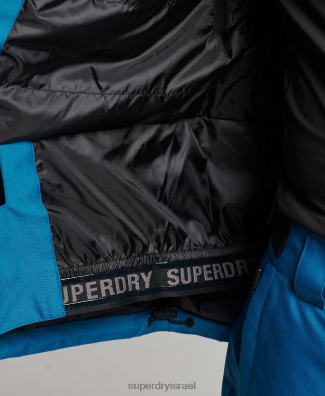 il Superdry גברים מעיל חילוץ סקי כְּחוֹל 4LX2Z1375 הַלבָּשָׁה