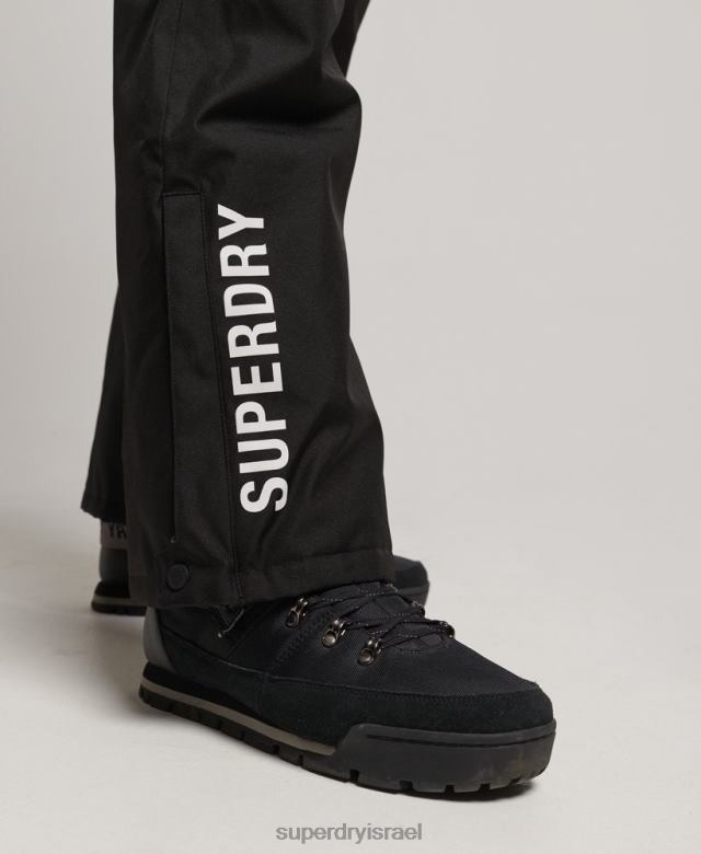 il Superdry גברים מכנסי חילוץ סקי שָׁחוֹר 4LX2Z1386 הַלבָּשָׁה