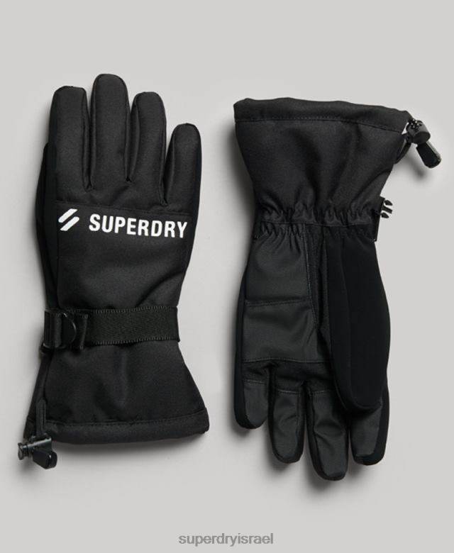 il Superdry גברים כפפות שלג שָׁחוֹר 4LX2Z1390 אביזרים