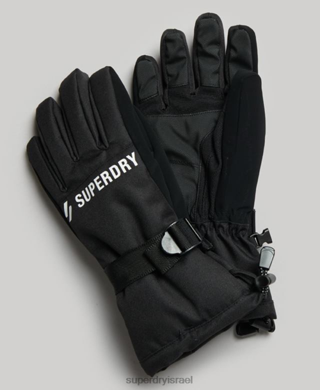 il Superdry גברים כפפות שלג שָׁחוֹר 4LX2Z1390 אביזרים