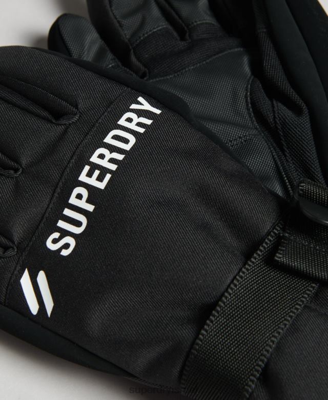 il Superdry גברים כפפות שלג שָׁחוֹר 4LX2Z1390 אביזרים