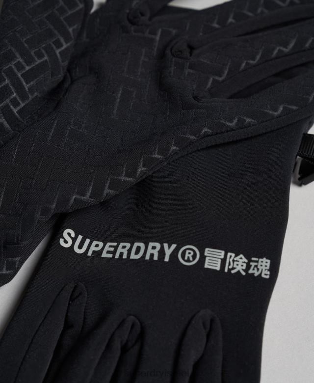 il Superdry גברים ספינות כפפות שלג שָׁחוֹר 4LX2Z1392 אביזרים