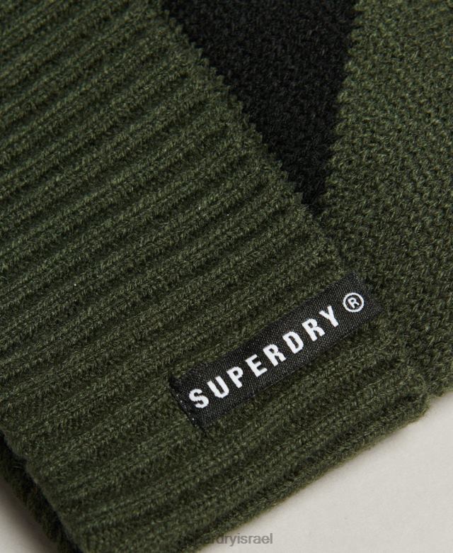 il Superdry גברים כפת שרוול שלג ירוק 4LX2Z1394 אביזרים