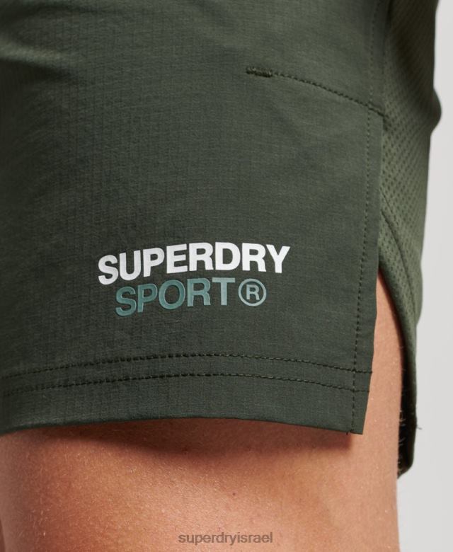 il Superdry גברים רכבת מכנסיים היברידיים ירוק 4LX2Z1412 הַלבָּשָׁה