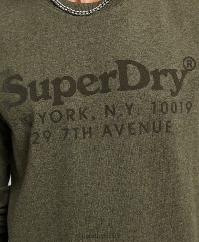 il Superdry גברים טופ לוגו עם שרוולים ארוכים חָקִי 4LX2Z1569 הַלבָּשָׁה