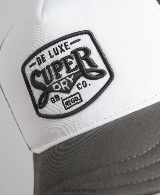 il Superdry גברים כובע משאית קלאסי לבן 4LX2Z1594 אביזרים