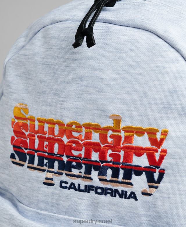 il Superdry נשים תיק גב גרפי של מונטנה אפור בהיר 4LX2Z1596 אביזרים