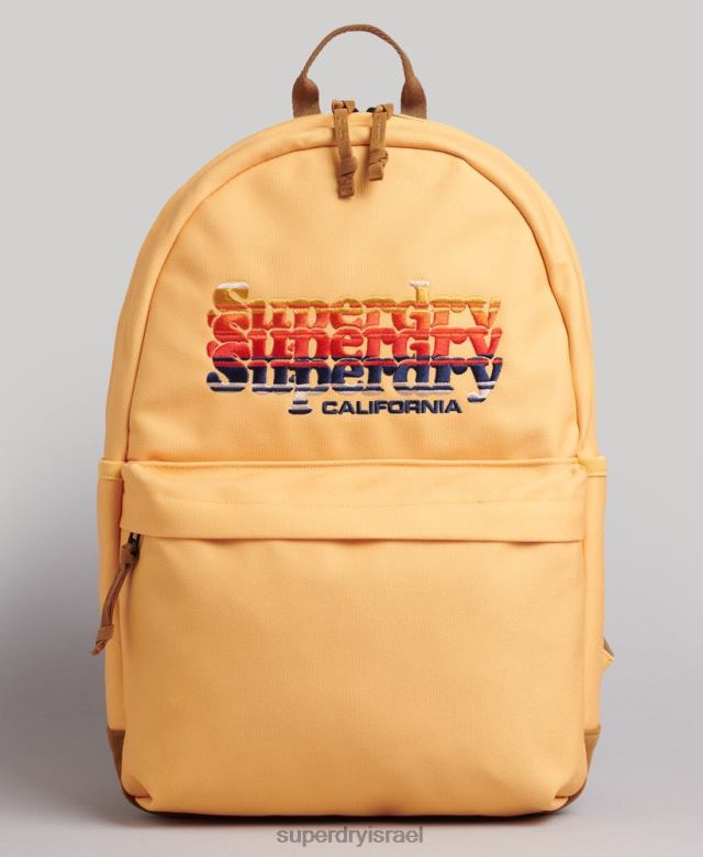 il Superdry נשים תיק גב גרפי של מונטנה צהוב 4LX2Z1602 אביזרים