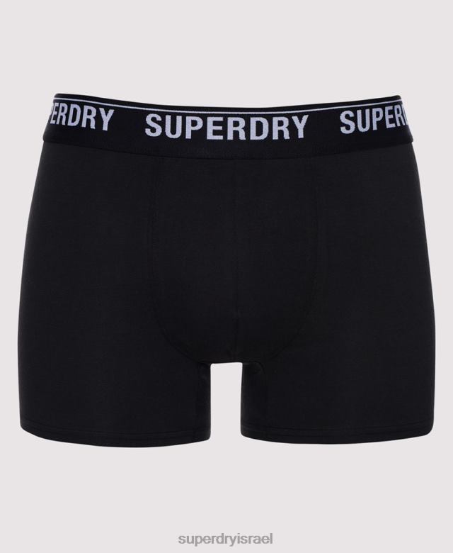 il Superdry גברים מארז משולש בוקסר מכותנה אורגנית רַב 4LX2Z1605 הַלבָּשָׁה