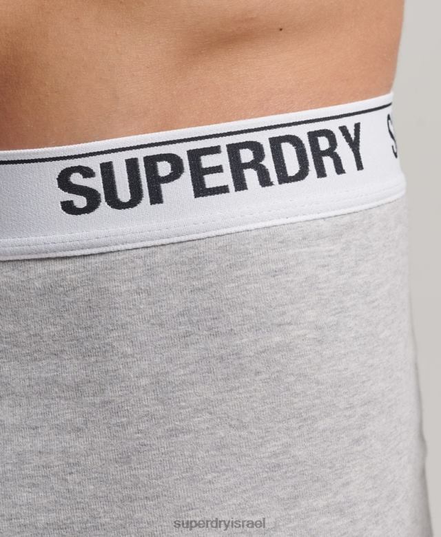 il Superdry גברים מארז משולש בוקסר מכותנה אורגנית תפוז 4LX2Z1618 הַלבָּשָׁה