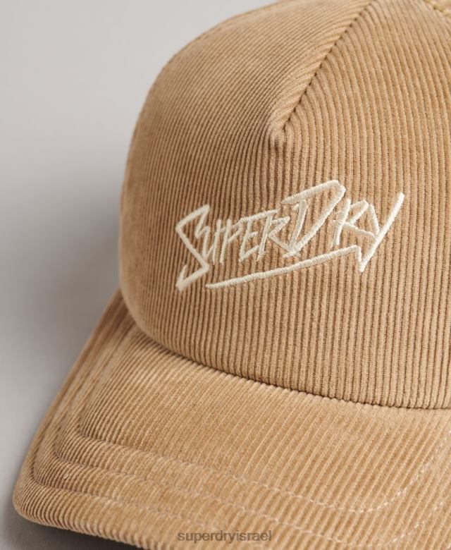 il Superdry גברים כובע חוט מותג וינטג' חום 4LX2Z1623 אביזרים