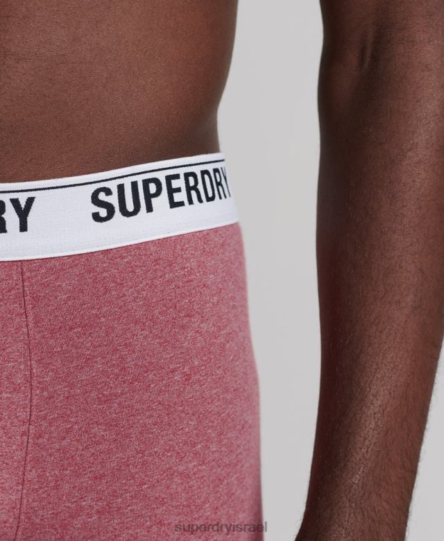 il Superdry גברים אריזה כפולה של בוקסר מכותנה אורגנית תפוז 4LX2Z1638 הַלבָּשָׁה