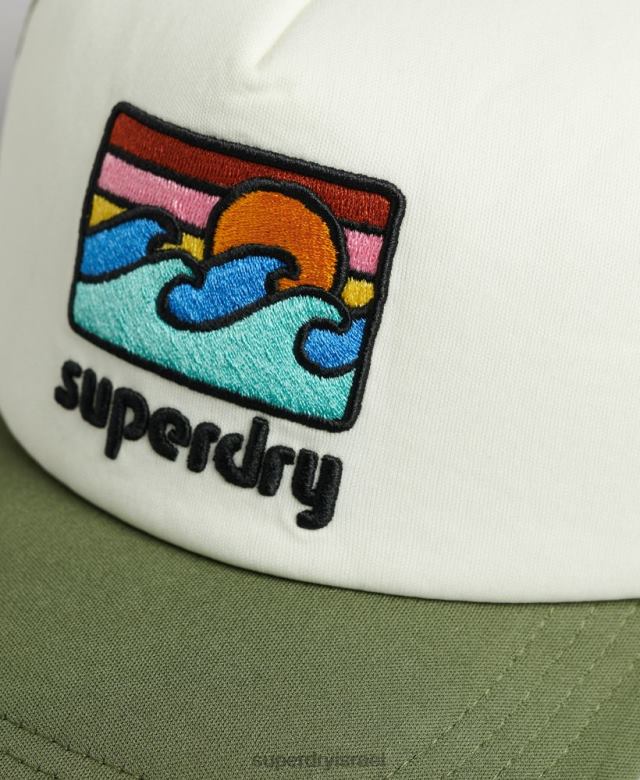 il Superdry גברים כובע משאית וינטג' ירוק 4LX2Z1646 אביזרים