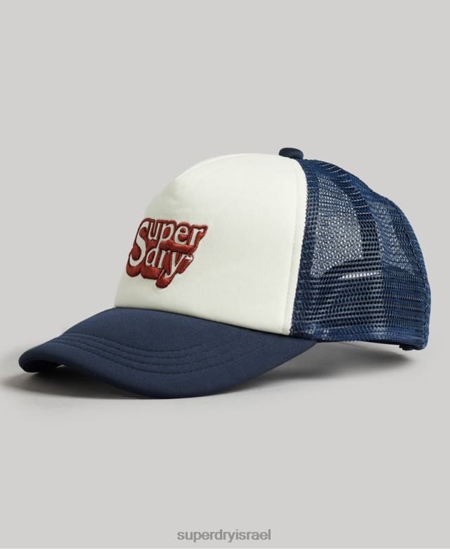 il Superdry גברים כובע משאית וינטג' לבן 4LX2Z1651 אביזרים