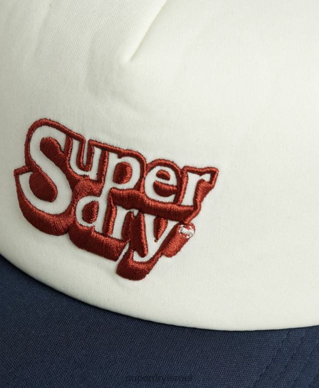 il Superdry גברים כובע משאית וינטג' לבן 4LX2Z1651 אביזרים