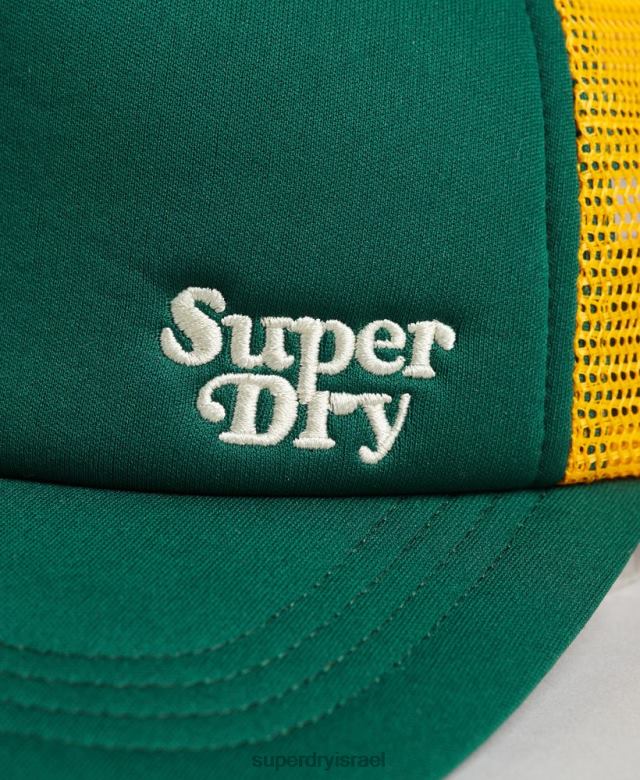 il Superdry גברים כובע מרקר משאית ירוק 4LX2Z1660 אביזרים