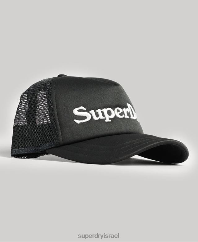 il Superdry גברים כובע גרפי למשאית אפור כהה 4LX2Z1708 אביזרים