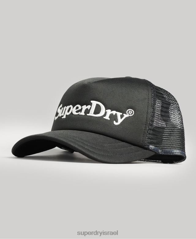 il Superdry גברים כובע גרפי למשאית אפור כהה 4LX2Z1708 אביזרים