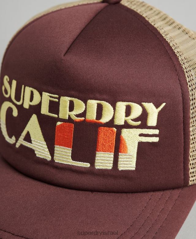 il Superdry גברים כובע משאית וינטג' חום 4LX2Z1714 אביזרים