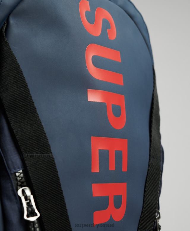 il Superdry גברים תיק גב גרפי ברזנט הרים חיל הים 4LX2Z1728 אביזרים