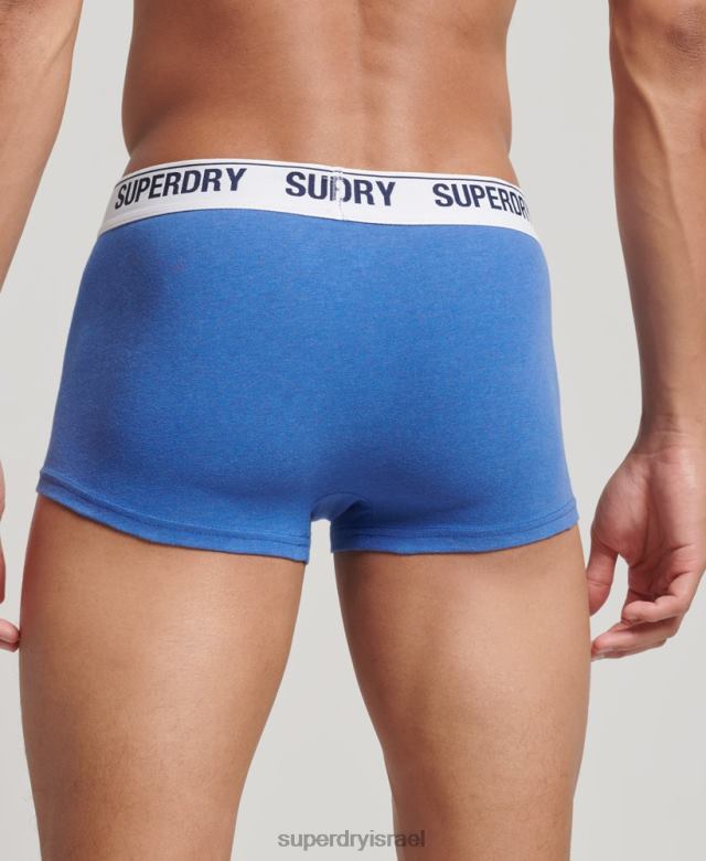 il Superdry גברים תא מטען מכותנה אורגנית רב חבילה כפולה כְּחוֹל 4LX2Z1734 הַלבָּשָׁה