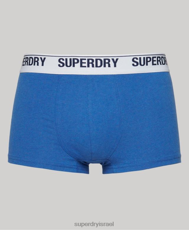 il Superdry גברים תא מטען מכותנה אורגנית רב חבילה כפולה כְּחוֹל 4LX2Z1734 הַלבָּשָׁה