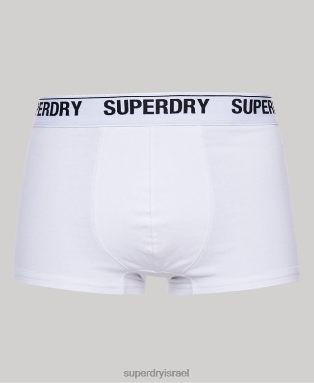 il Superdry גברים מארז משולש מכותנה אורגנית שָׁחוֹר 4LX2Z1747 הַלבָּשָׁה