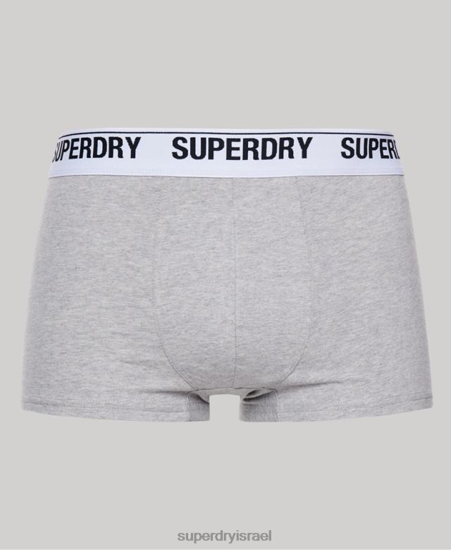 il Superdry גברים מארז משולש מכותנה אורגנית שָׁחוֹר 4LX2Z1747 הַלבָּשָׁה