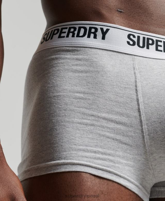 il Superdry גברים מארז משולש מכותנה אורגנית שָׁחוֹר 4LX2Z1747 הַלבָּשָׁה