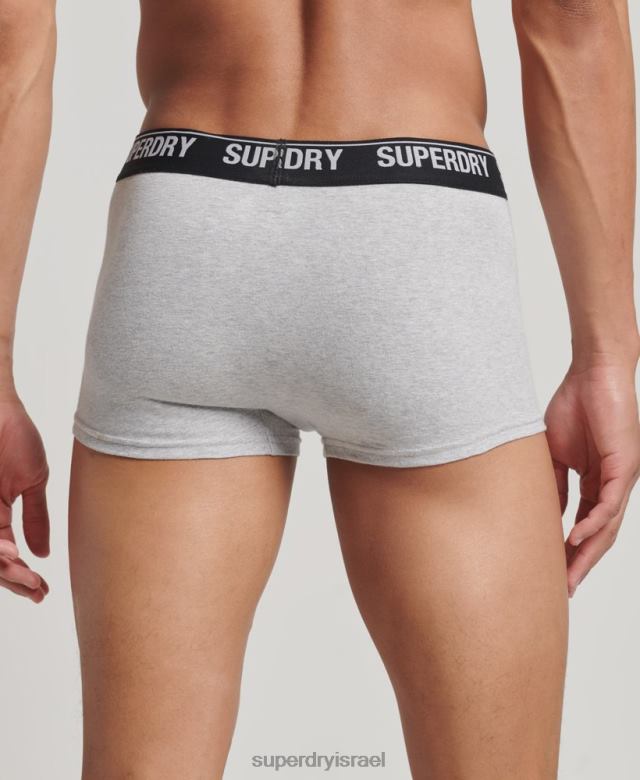 il Superdry גברים מארז משולש מכותנה אורגנית רַב 4LX2Z1753 הַלבָּשָׁה