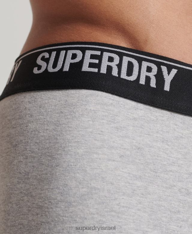 il Superdry גברים מארז משולש מכותנה אורגנית רַב 4LX2Z1753 הַלבָּשָׁה