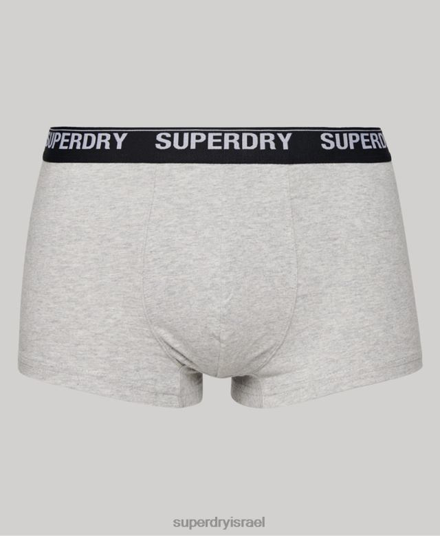 il Superdry גברים מארז משולש מכותנה אורגנית רַב 4LX2Z1753 הַלבָּשָׁה