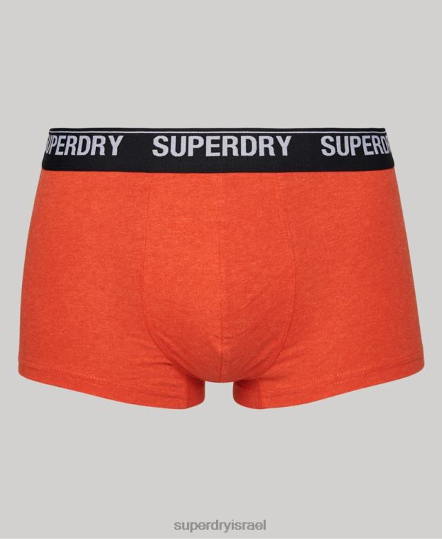 il Superdry גברים מארז משולש מכותנה אורגנית רַב 4LX2Z1753 הַלבָּשָׁה