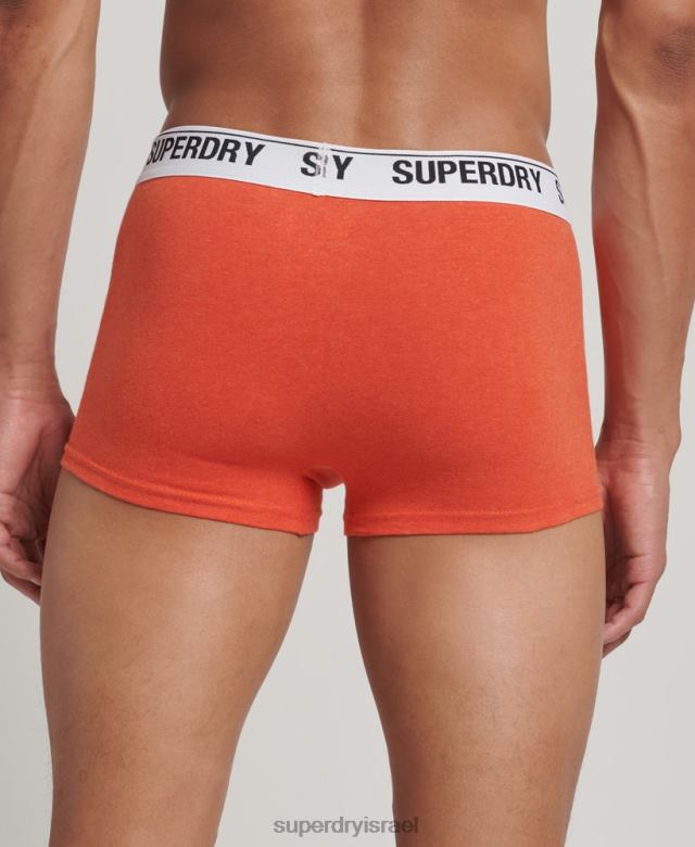 il Superdry גברים מארז משולש מכותנה אורגנית תפוז 4LX2Z1767 הַלבָּשָׁה