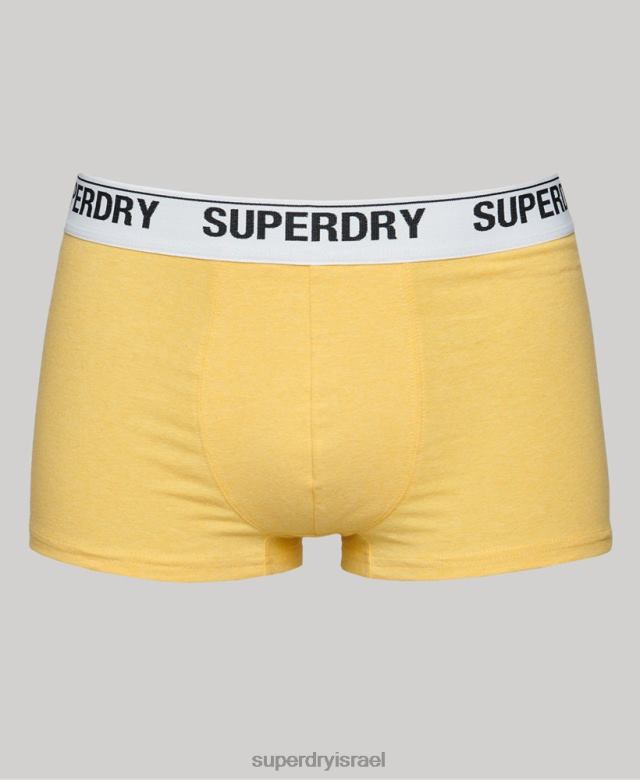 il Superdry גברים מארז משולש מכותנה אורגנית תפוז 4LX2Z1767 הַלבָּשָׁה