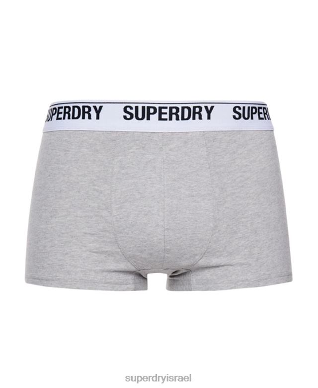 il Superdry גברים מארז משולש מכותנה אורגנית שָׁחוֹר 4LX2Z1787 הַלבָּשָׁה