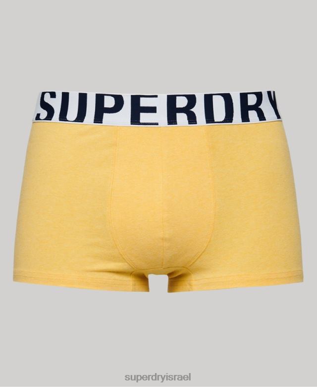 il Superdry גברים אריזה כפולה לתא מטען מכותנה אורגנית כְּחוֹל 4LX2Z1798 הַלבָּשָׁה