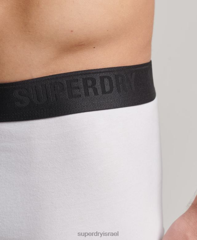 il Superdry גברים מארז משולש בוקסר מכותנה אורגנית שָׁחוֹר 4LX2Z1820 הַלבָּשָׁה