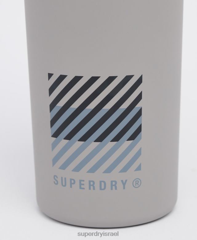 il Superdry גברים בקבוק פלדה לאימון אפור 4LX2Z1828 אביזרים