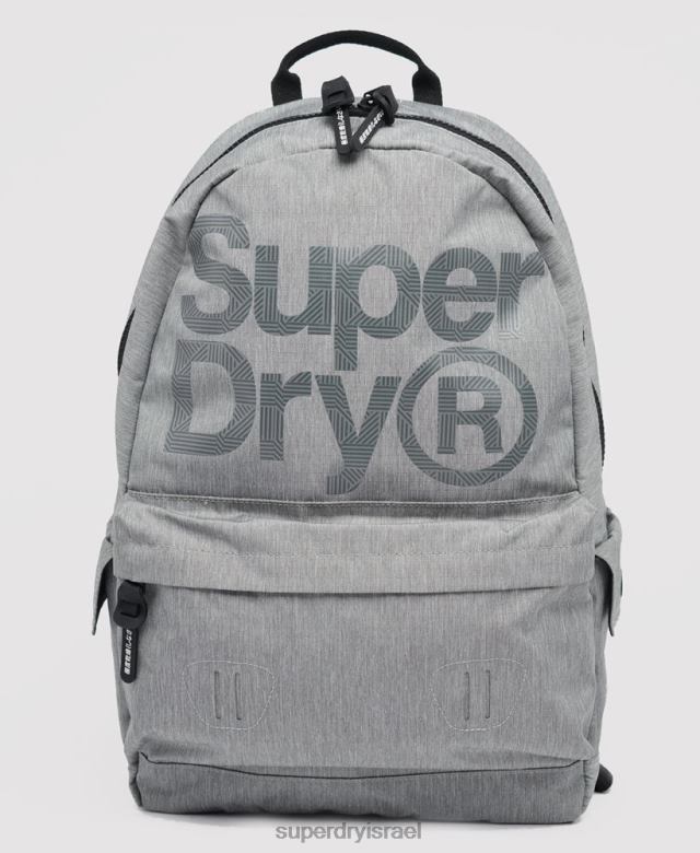 il Superdry גברים לוגו מונטנה תיק גב אפור 4LX2Z1852 אביזרים