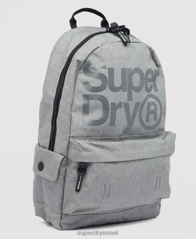 il Superdry גברים לוגו מונטנה תיק גב אפור 4LX2Z1852 אביזרים