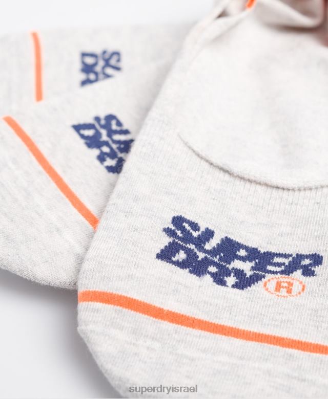 il Superdry גברים גרבי מאמן ללא הופעה אפור 4LX2Z1855 אביזרים