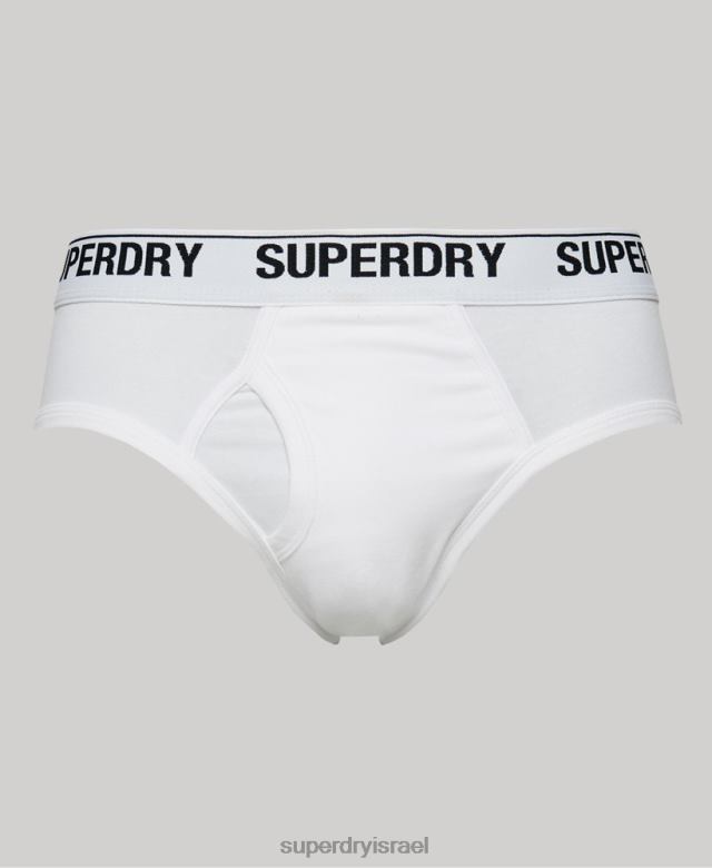 il Superdry גברים מארז משולש קצר מכותנה אורגנית שָׁחוֹר 4LX2Z1862 הַלבָּשָׁה