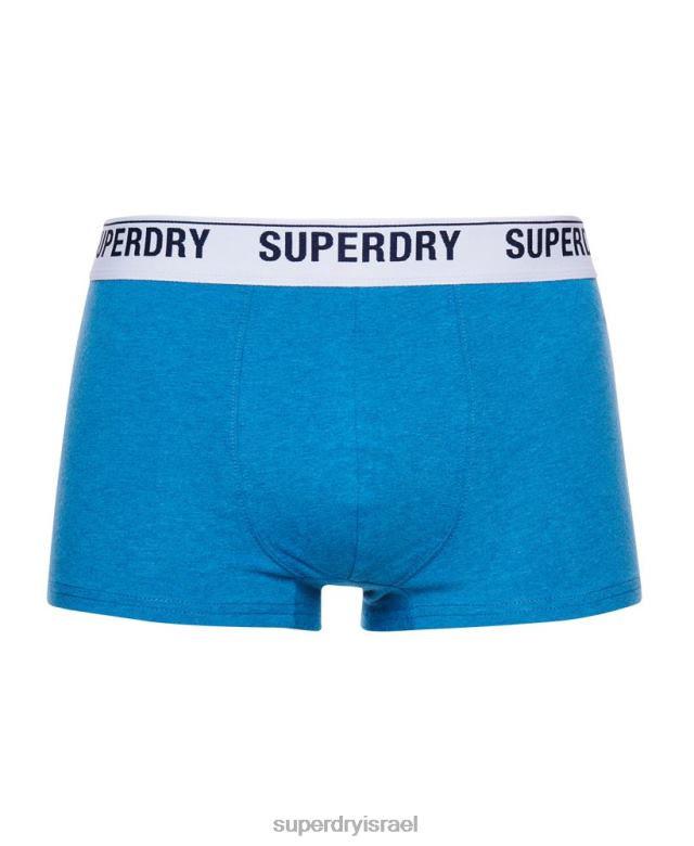 il Superdry גברים מארז יחיד מכותנה אורגנית כְּחוֹל 4LX2Z1877 הַלבָּשָׁה